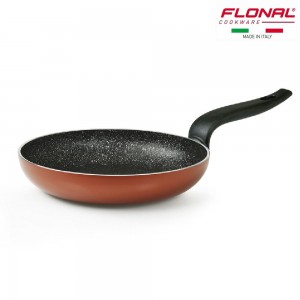 مقلاية بيبيتا غرانيت -18cm -لون أحمر - Flonal Cookware Frying Pan, Pepita Granite Red من فلونال