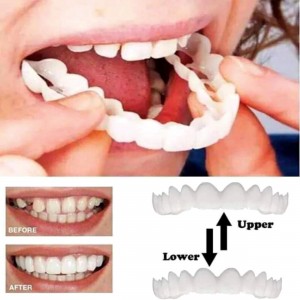 طقم اسنان السليكون المطاطي snapon smile