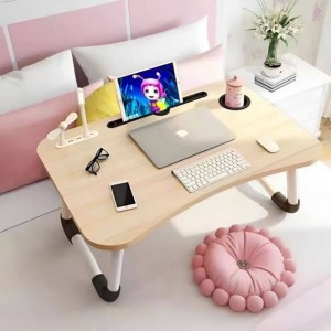 طاولة خشب للدراسة والعمل مع مروحة واضاءة ليد S-86 usb