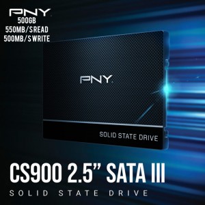 هارد  PNY SSD 2.5'' SAT3 500G TLC CS900