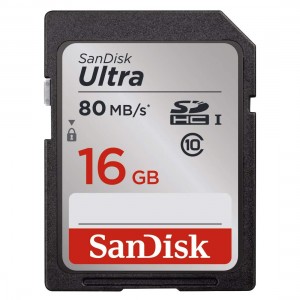 كرت ذاكرة سانديسك sandisk SD C10 16g 80/s