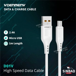 وصلة كبل شاحن سامسونج data cable D01V 2.4A MICRO USB