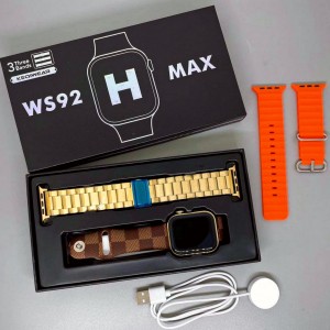 ساعة ذكية + 3 كساتك WS92 H Max  2023