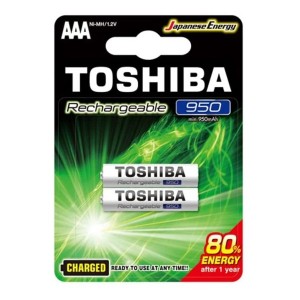 بطارية شحن ماركة Toshiba الاورجينال 🔋مقاس AAA سعة 950mAh