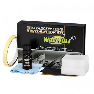 عدة تنظيف المصابيح الامامية للسيارة HEADLIGHT LENS RESTORATION KIT WARWOLF