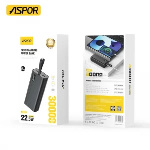 بور بانك ماركة اسبور  ASPOR A337 30000mAH