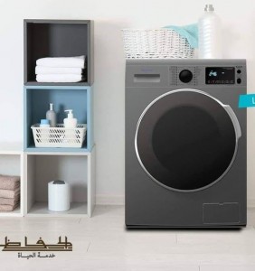 غسالة الحافظ (Alhafez) 10 كغ_ أتوماتيك مع حماصة انفيرتر KD 1510 S– Inverter