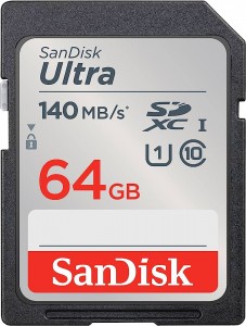 كرت ذاكرة سانديسك sandisk SD C10 64g 140/s