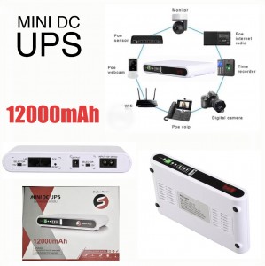 بور بانك راوتر mini dc ups 12000mah shadow power