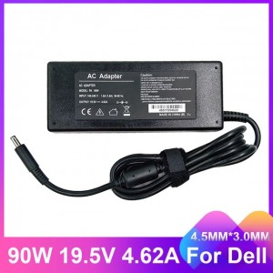 DELL laptop charger power adapter 90W 19.5V 4.62A with power cord (4.5 mm*3.0mm)