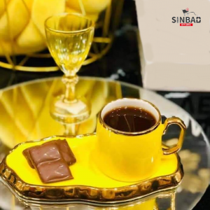 طقم فناجين قهوة مع صحن كبير