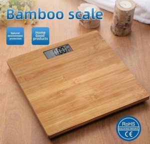 ميزان الكتروني شخصي خشب البامبو Bamboo Mellerud Bathroom Scale