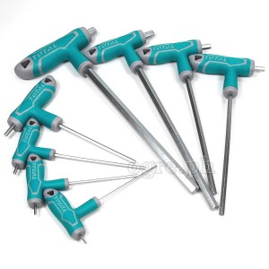 8 Pcs T-handle hex wrench set THHW8081 مجموعة تتضمن 8 قطع مقبض T مسدس
