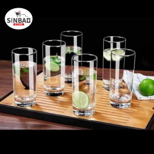 كاسات شرب سادة طويلة