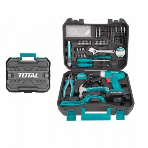 حقيبة تتضمن 128 قطعة (THKTHP11282) من توتال  TOTAL 128 Pcs Tools Set