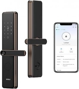 قفل باب الكتروني ايمو  بصمة + رقم + كرت مفتاح _ K1-G-W-EN