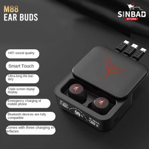 سماعات بلوتوث M88 plus TWS