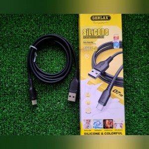 كبل وصلة شحن تايب سي سيليكون Gerlax Silicone fast data cable TYPE-C D7TB