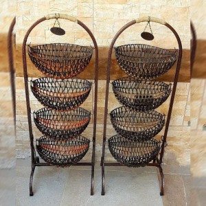 سلة خضار أربع طبقات