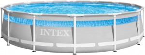 طقم حوض سباحة دائري بإطار  Intex 26722