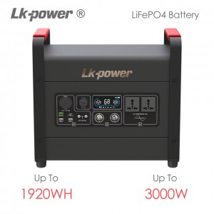 محطة طاقة محمولة - LK-POWER MARS II, 3000W Capacity: 1920WH, Lithium Portable Power Station