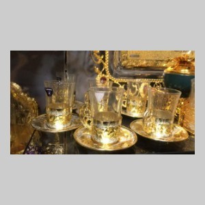 طقم نحاس 6 كاسات