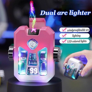 قداحة ليزرية مضيئة + سبينر Multi Functional Rechargeable lighter with spinner