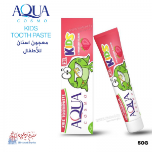 معجون اسنان اطفال فريز جل ماركة اكوا AQUA cosmo Toothbaste kids strawberry 60Gr
