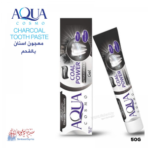 معجون اسنان فحم جل ماركة اكوا AQUA cosmo Toothbaste coal 60Gr