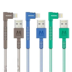 كبل وصلة شحن ايفون Microdia DurCable NEON Lightning 3.3M