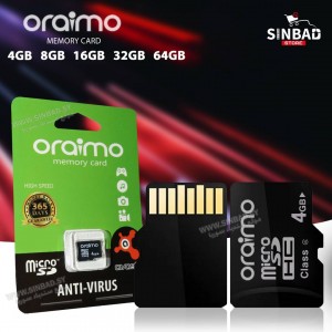 كرت ذاكرة موبايل 64G ماركة ORAIMO  كفالة سنة سرعة C10