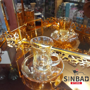طقم كاسات شاي عجمي بيد