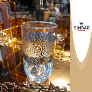 كاسات شراب مدهبة مشكل
