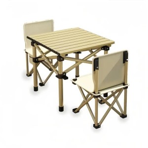 طاولة رحلات مع مقعدين portable foldable outdoor table and chair set LB-20826
