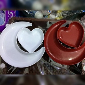 صحن ضيافة هلال وقلب