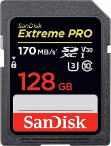 كرت ذاكرة سانديسك sandisk SD C10 128g 170/s 4K