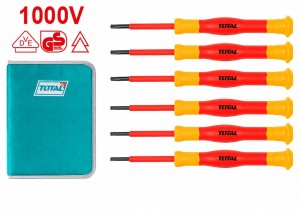 6PCS Insulated precision screwdriver set THKIPSD0601 مجموعة تتضمن 6 قطع مفكات الكترونية معزولة