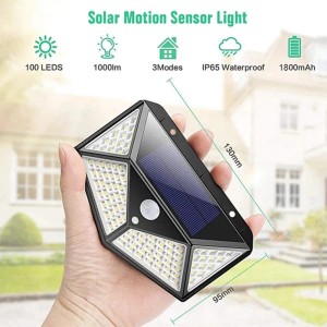كشاف خارجي مثلث طاقة شمسية INSTEUCTIONS OF SOLAR WALL LIGHT